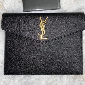 Saint laurent YSL monogram black uptown baby pouch